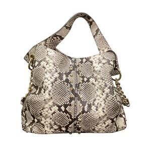 Michael Kors Purse Women’s One Size Embossed Snake SkinLeather Astor ShoulderBag